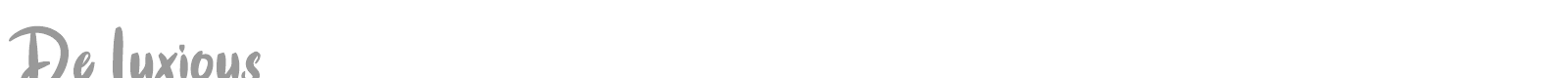 De Luxious font preview